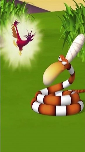 Snake Charming - साँप आकर्षक | Funny animal cartoons for kids #shortsfeed #youtubeshorts #gazoon
