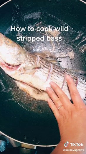 How to Cook Wild Stripped Bass from Kelsey's Galley