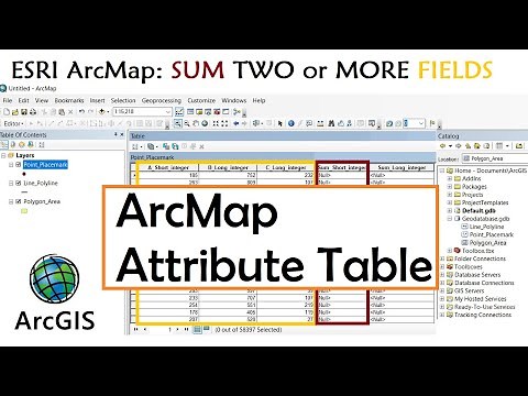 ESRI ArcMap Sum Multiple Fields in Attribute Table
