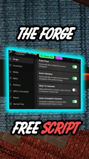 Giving Away The Forge Script (Free Key) | Roblox The Forge Automation