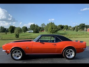 1968 Camaro! 427 Engine/ 4 Spd Borg Warner Trans! Hugger Orange / Black Stripes!