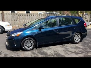 The Toyota Prius V is a large Hybrid Car (testing in EV and POWER modes)