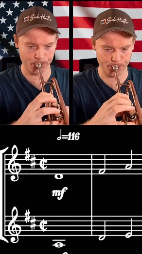 Anchors Aweigh: Navy Song Trumpet Duet Performance