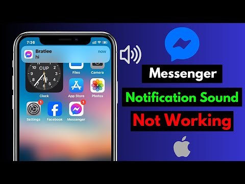 How To Fix Messenger Notification Sound Not Working on iPhone iOS 17 | Notification No Sound Issue