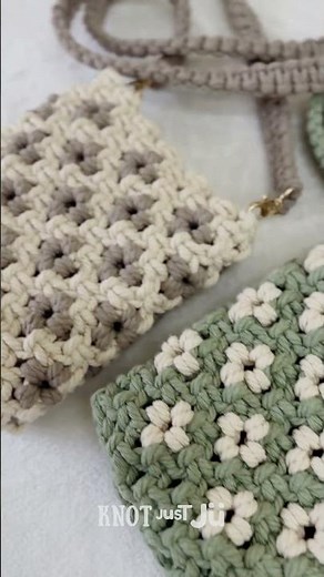 Full tutorial on my channel, learn how to make your own macrame phone bag with a flower design!