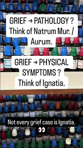 Grief Remedies in Homoeopathy Explained | Ignatia vs Natrum Mur vs Aurum