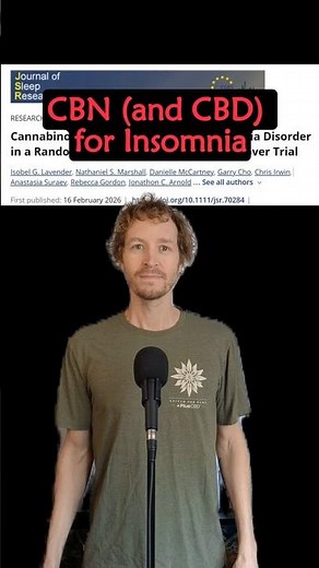 CBN (and CBD) for Sleep