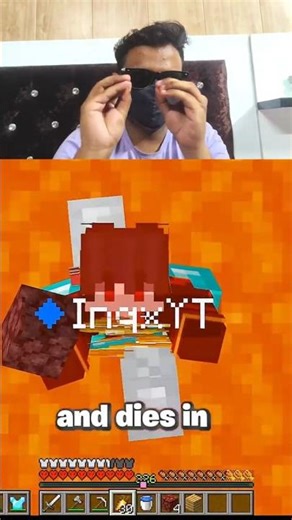 HIS FRIEND WAS IN CREATIVE MODE..😱