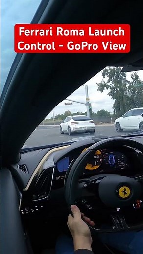 Ferrari Roma Launch Control Activation + Launch - From the GoPro View