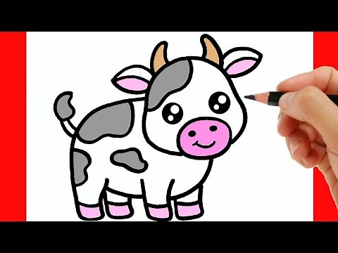 HOW TO DRAW A COW EASY STEP BY STEP