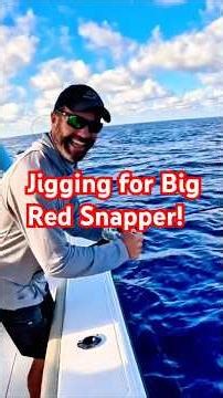 Huge Red Snapper on a Slow Pitch Jig! #fish #seafood #anglerfishes