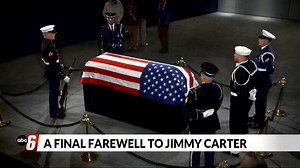 Former President Jimmy Carter lying in repose in Georgia