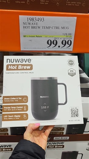 The @nuwave.now hot brew cup is on sale until 12/1. Perfect way to make sure your coffee or tea is ready when you are. LIKE and FOLLOW me for more deals #costco #costcohotbuys #costcofinds #costcowholesale #instantsavings #costcodeals #sale #costcoinstantsavings | Costco Hotbuys