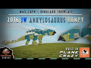 Jurassic World Ankylosaurus Bumpy in Plane Crazy!