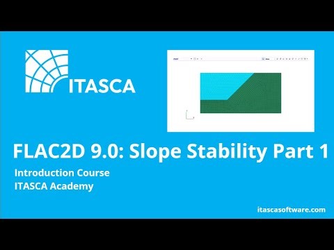 FLAC2D 9.0 | Quick Start Slope Stability Part 1