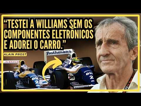 "Fui o melhor disparado nos testes." - Alain Prost