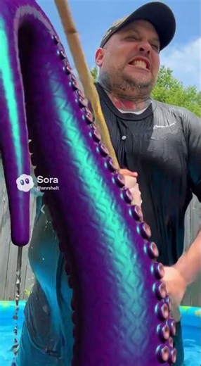 Release the Kraken - Stupid Kid Pool Creature - Funny but Odd Sora Render / Video