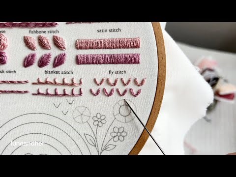 How To Do A Fly Stitch —Embroidery Tutorials ✨