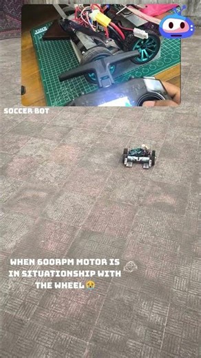 When 600 rpm motor is in situationship with the wheel #arduino #arduinoproject