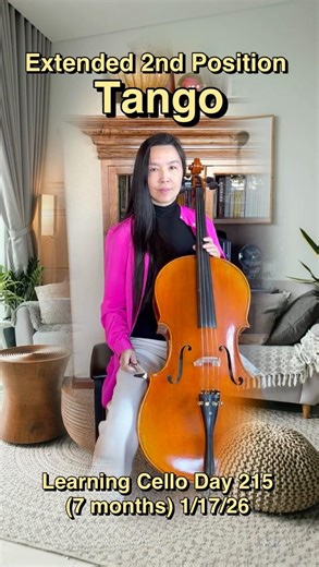 No 106 Learning Cello Day 215 TANGO #music #cello @stephaniechencellostudio