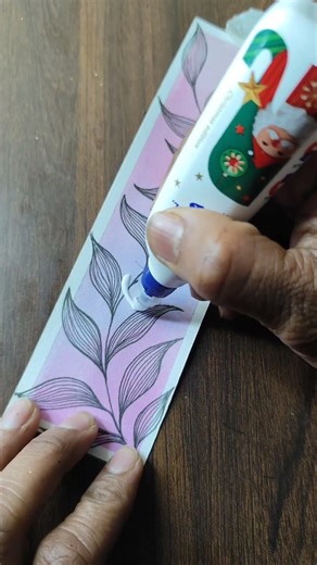 Day- 13 “Handmade Glitter Name Bookmark |#shorts #floral #letter #bookmarks #glitter #drawing #art