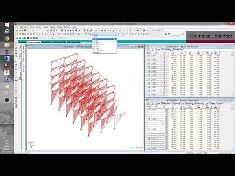 04 Staad Basics - Output, Results and ACI Concrete Design
