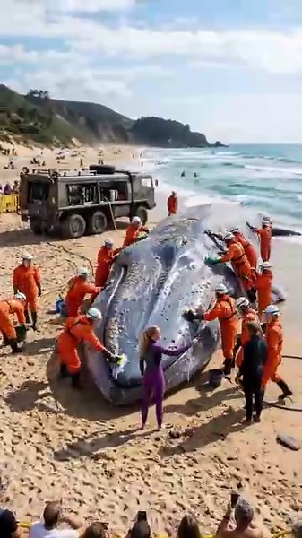 Barnacle Covered Whale Gets Saved!