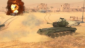 Get the new T26E3 Eagle 7 for gold and without crates! Armed with a powerful gun featuring high penetration and damage, it boasts a solid turret and proudly wears its permanent camouflage. This combat-ready American is eager to earn you impressive amounts of credits! 🦅 | World of Tanks Blitz