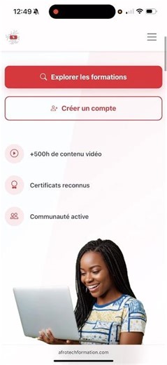 Afro Tech Formation, plate-forme de formation en ligne 100% gratuite #sitegratuit #tech