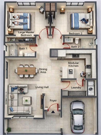30'x40' best house plan with VK HOME DESIGN #budgethouse #2bhkhousedesign#dreamhomes #homeplan #like