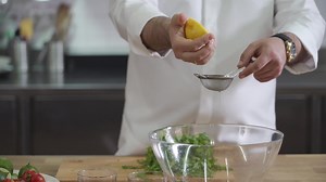 Preparing Lemon Salad