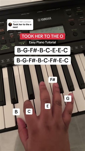 Took Her To The O🎹 #piano #easypianotutorial #pianotutorial #pianolesson #pianocover #kingvon