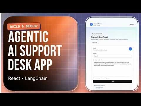 Build & Deploy a Full-Stack Agentic AI App | React + LangChain