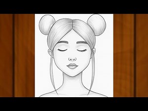 Aesthetic Girl Sketch | Easy Pencil Drawing | Easy Sketch for Beginners | Aesthetic Art