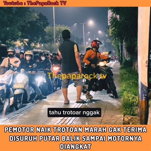 131K views · 1.8K reactions | Pemotor Naik Trotoar Marah Gak Terima Disuruh Putar Balik Sampai Motornya Diangkat | Dunia OME TV | Facebook