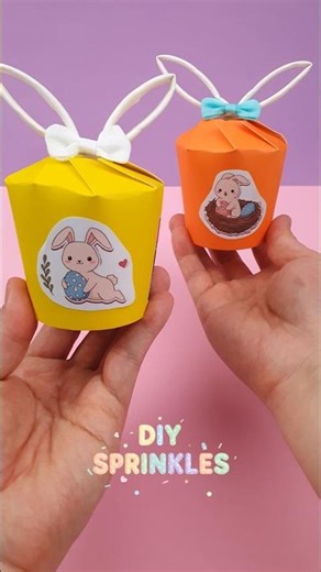 This Easter Bunny Box Is TOO CUTE! 🛑 🐰 #EasterDIY #ViralCraft #EasterBunny #EasterDecor #fypシ #viral