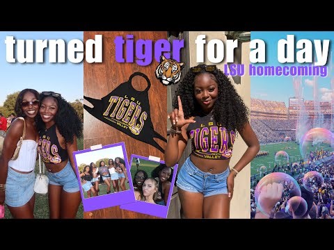 VLOG: LIT DAY IN MY LIFE (LSU homecoming, tailgating, spending time w friends, diy shirt, grwm)