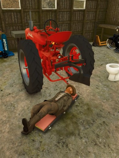 Welding shop repairs old tractor #farmingsimulator25 #fs25 #welding #game #farmingsimulator
