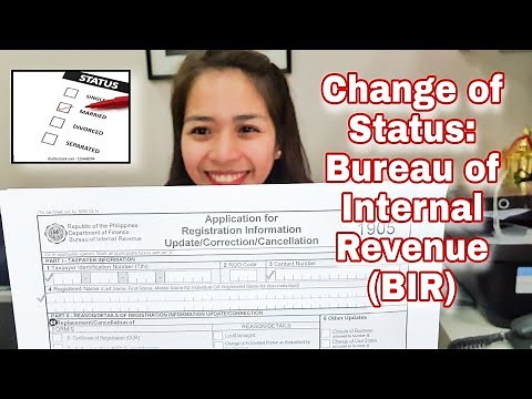 How to Change Status in Bureau of Internal Revenue (BIR) | MsXugee