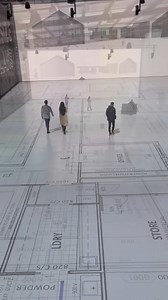 Walking through the floor plan on a 1:1 scale By- Lifesize Plans | Arch2O