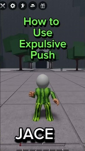 This is how to use expulsive push(on mobile) #strongestbattlegrounds #roblox #shorts #viral