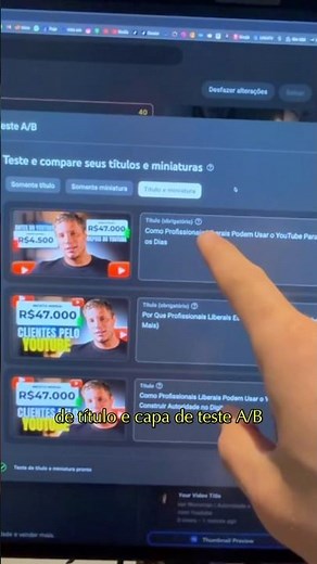 How to use A/B Testing to find out what gets more clicks (Thumbnail and title) #entrepreneurship
