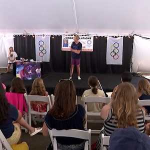 1.4K views · 15 reactions | TONIGHT AT 10PM: A Ridgefield native and Olympic swimmer is back in town, after winning a bronze medal in the men's 400 meter freestyle in the 2020 Tokyo Olympics. Shosh Bedrosian was at a meet & greet in Ridgefield where local fans spent time with him. | News 12 Connecticut | Facebook