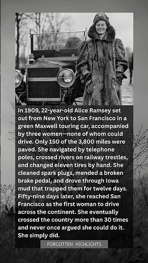 The First Woman to Drive Across America Fixed the Car Herself. Three Passengers Couldn't Drive.