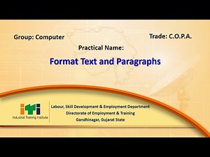 COPA_P-35 Format text and paragraphs