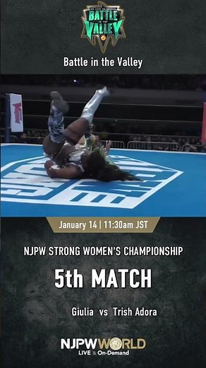 新日本プロレス『Battle in the Valley』(1.14) 第5試合 NJPW STRONG WOMEN'S CHAMPIONSHIP #Shorts