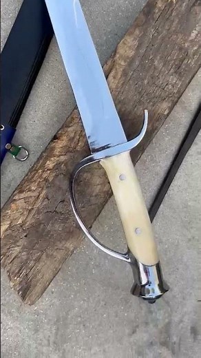 Pirate Cutlass — Hand-Forged Curved Sabre with Bone Hilt
