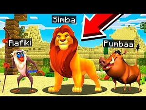 I found the LION KING in MINECRAFT!