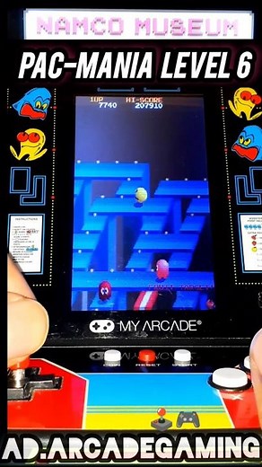 My Arcade Pac-Mania Level 6 Jungly Steps ☆ Namco Museum Mini Player