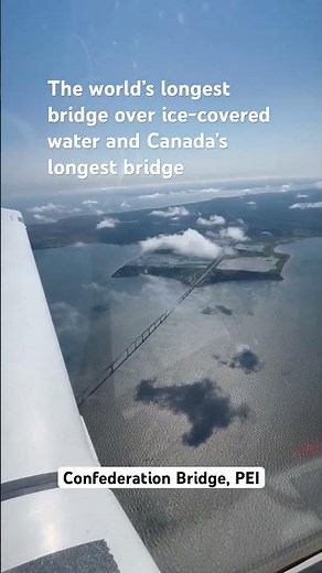 Confederation Bridge, Canada's longest bridge and the world's longest bridge over ice-covered water